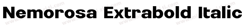 Nemorosa Extrabold Italic字体转换